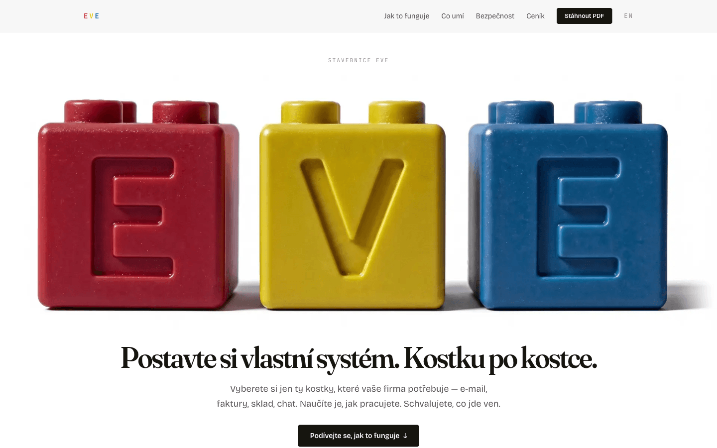 Náhled webu Eve